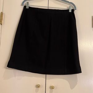 Banana Republic Black Wool Skirt Fully Lined Size 8